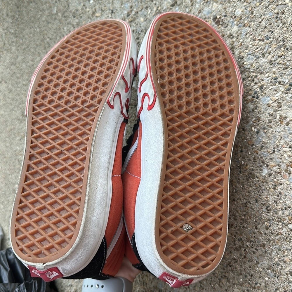 Vans high tops with flames men’s size 10.5 - Picture 7 of 8